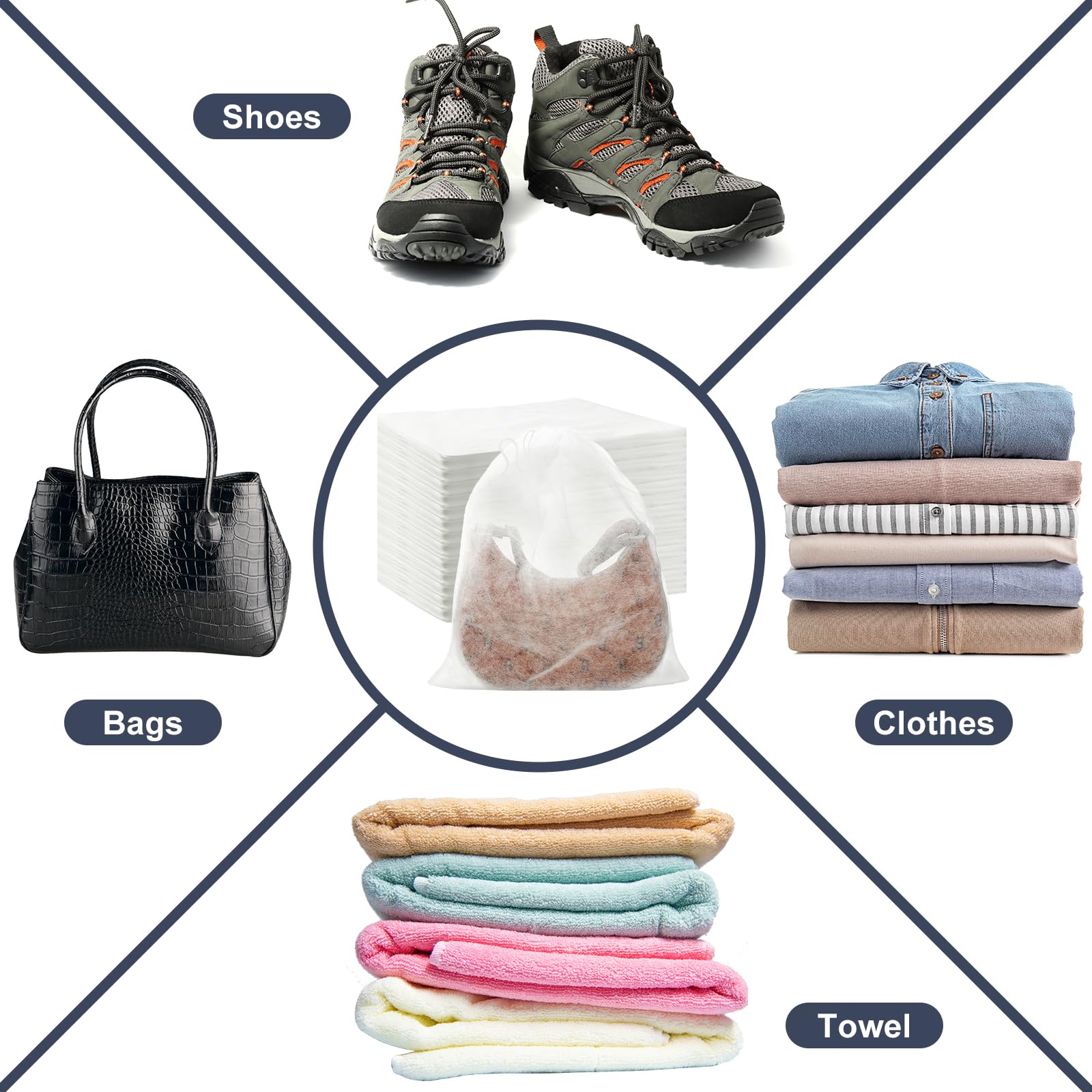 Berlune 200 bolsas de viaje para zapatos de tela no tejida, organizador de almacenamiento transpirable con bolsa de almacenamiento de cuerda, bolsa de almacenamiento a prueba de polvo con cordón para