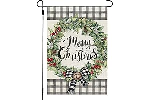 CROWNED BEAUTY Merry Christmas Wall/Garden Banner