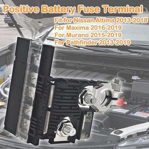 Miniatura 2 de Kit de terminales de fusible de batería positiva 24380-3JA1A compatible con Nissan Altima 2013-2018 Maxima 2016-2023 Murano 2015-2024 Pathfinder