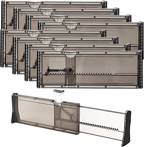 Organizador de cajones, separador de aparador expandible, divisor de cajones ajustable para ropa, utensilios de cocina, dormitorio, estantería, con