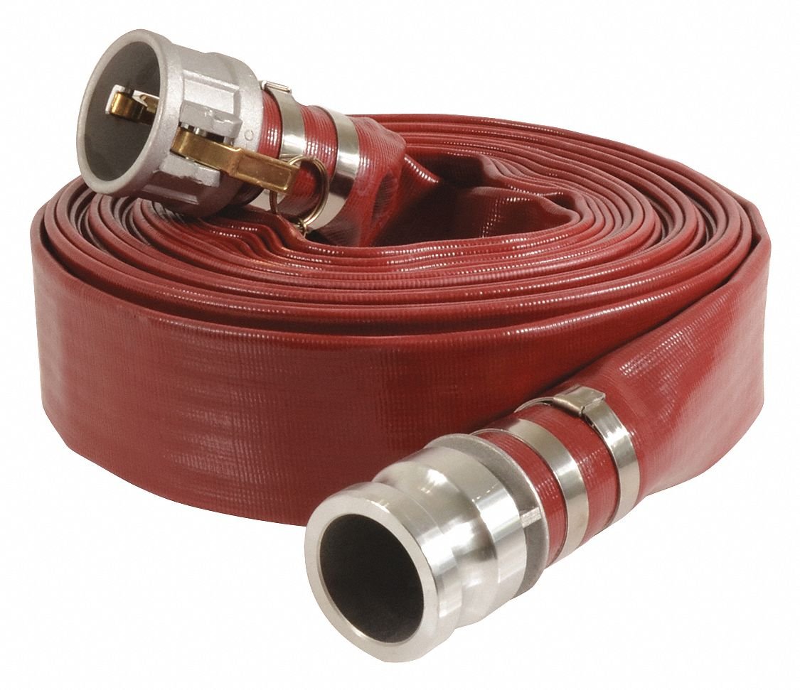 3 in, Aluminum X Aluminum Fitting Material,Water Discharge Hose, 25 Ft, 125 Psi,20400004154