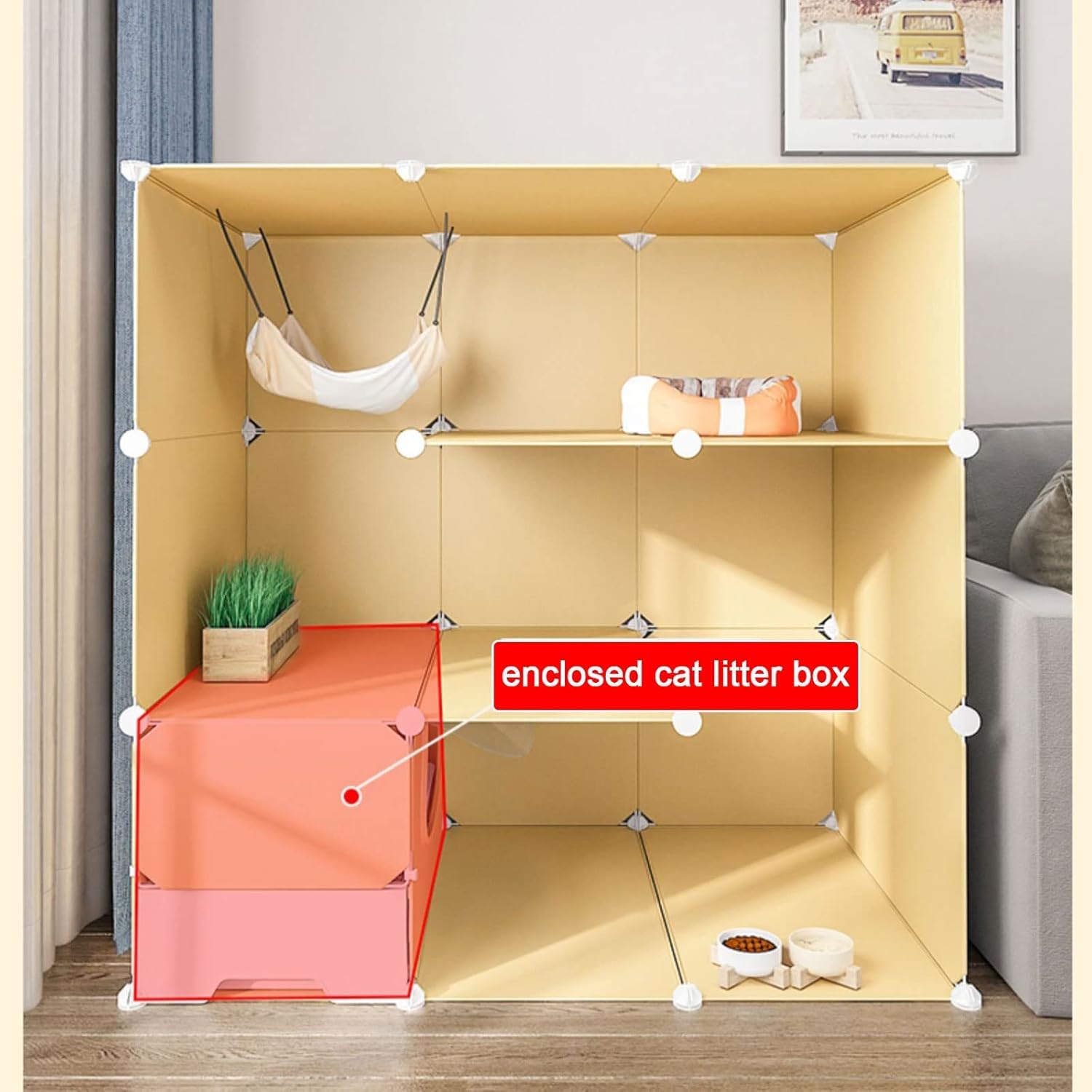 Kojec – DIY, demontowalny i dla małych zwierząt(75x49x109cm)