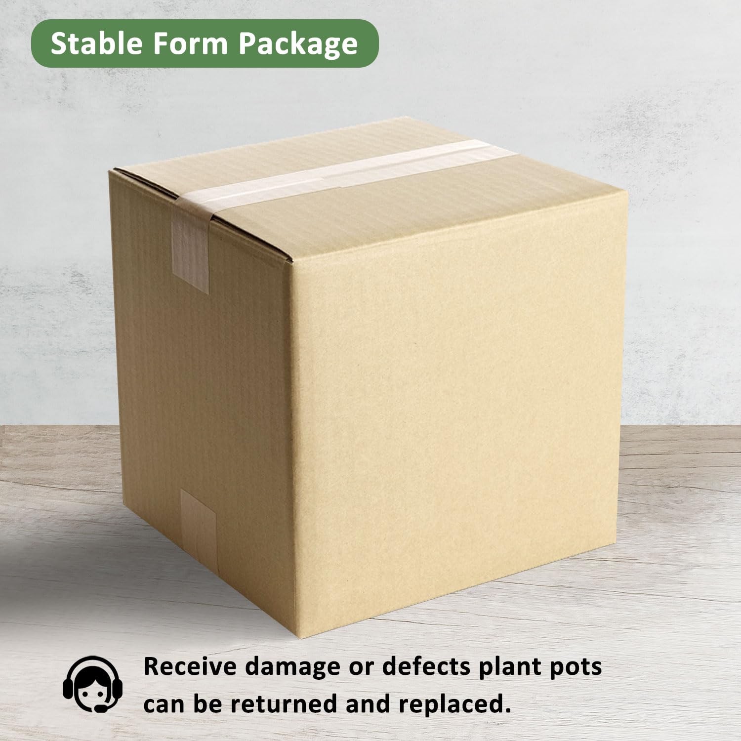 YUFDA Ceramic Pots for Plants, 5.5+6.7 Indoor Plant Pots with Drainage and Saucer, Modern Planter, Decorative Flower Pots Set of 2 (Grey White, Planter Only)