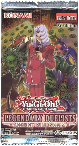 Konami Tarjetas Yu-Gi-Oh - Duelistas legendarios: Milenio Antiguo - Paquete de refuerzo (5 cartas)