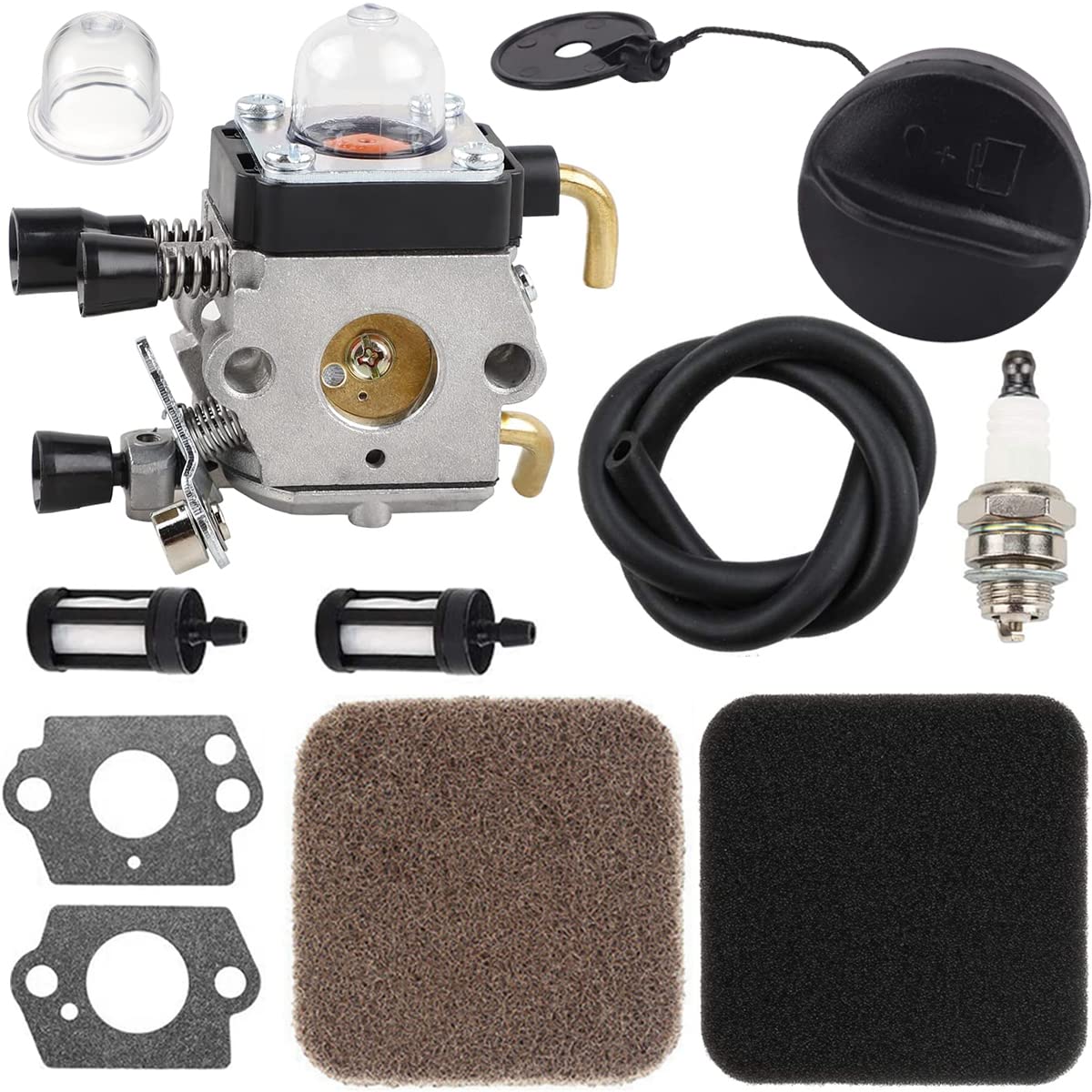 Tapa de combustible y carburador Stihl FS85 FS80 para solucionar problemas de arranque