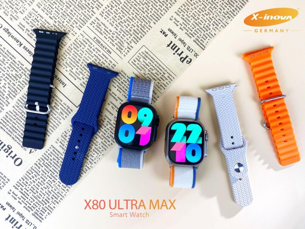 X-inova Germany - X80 Ultra Max SmartWatch New Gestures - 3 Pairs