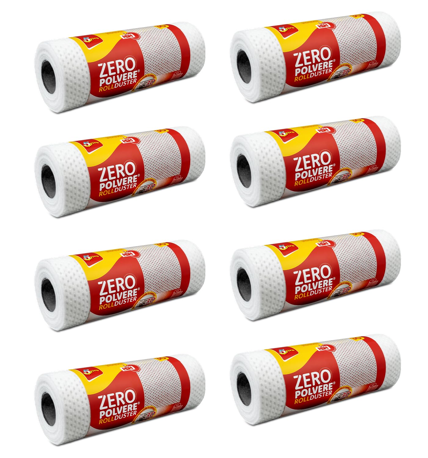 SUPERFIVE, Roll Duster, Catturapolvere in Rotolo da 30 Strappi, Panno Cattura Polvere, Trama a Rete Potenziata (8)