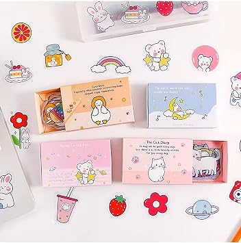 CUCKOO Cute Cat Themed Set of 40 PET Stickers • Bullet Journal