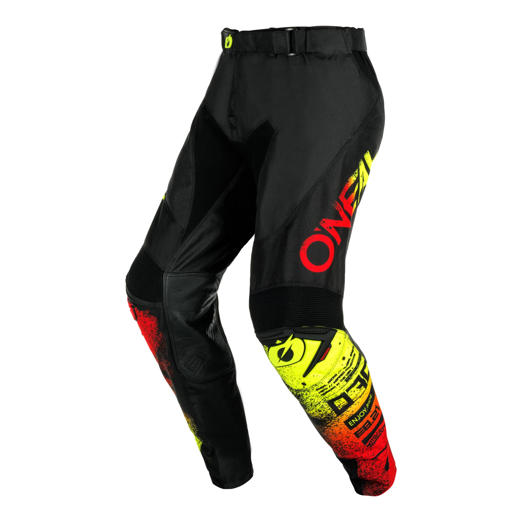 O'NEAL | Motocross Pants | Enduro Motorcycle | Durable Denier Fabric, High Mobility, Athletic Fit | Pants Mayhem Scarz V.24 | Adult | Black Red | Size 28