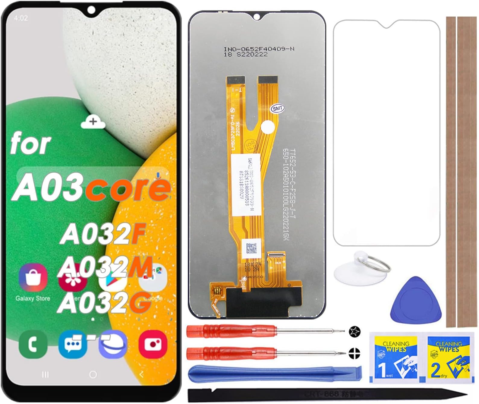 LCD Screen Replacement Touch Digitizer Display Assembly for Samsung Galaxy A03 Core A032 SM-A032F A032F A032M A032G 6.5"