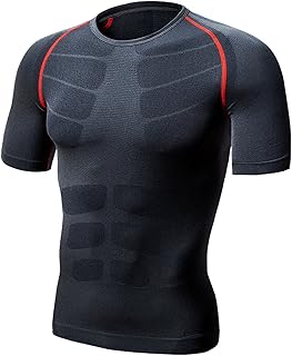 LeoSport 半袖 胸筋 着圧スポーツインナー 加圧Tシャツ 筋トレ 機能性 骨盤矯正 姿勢矯正 抗菌 防臭 短袖 快適 通気性 急速乾燥服