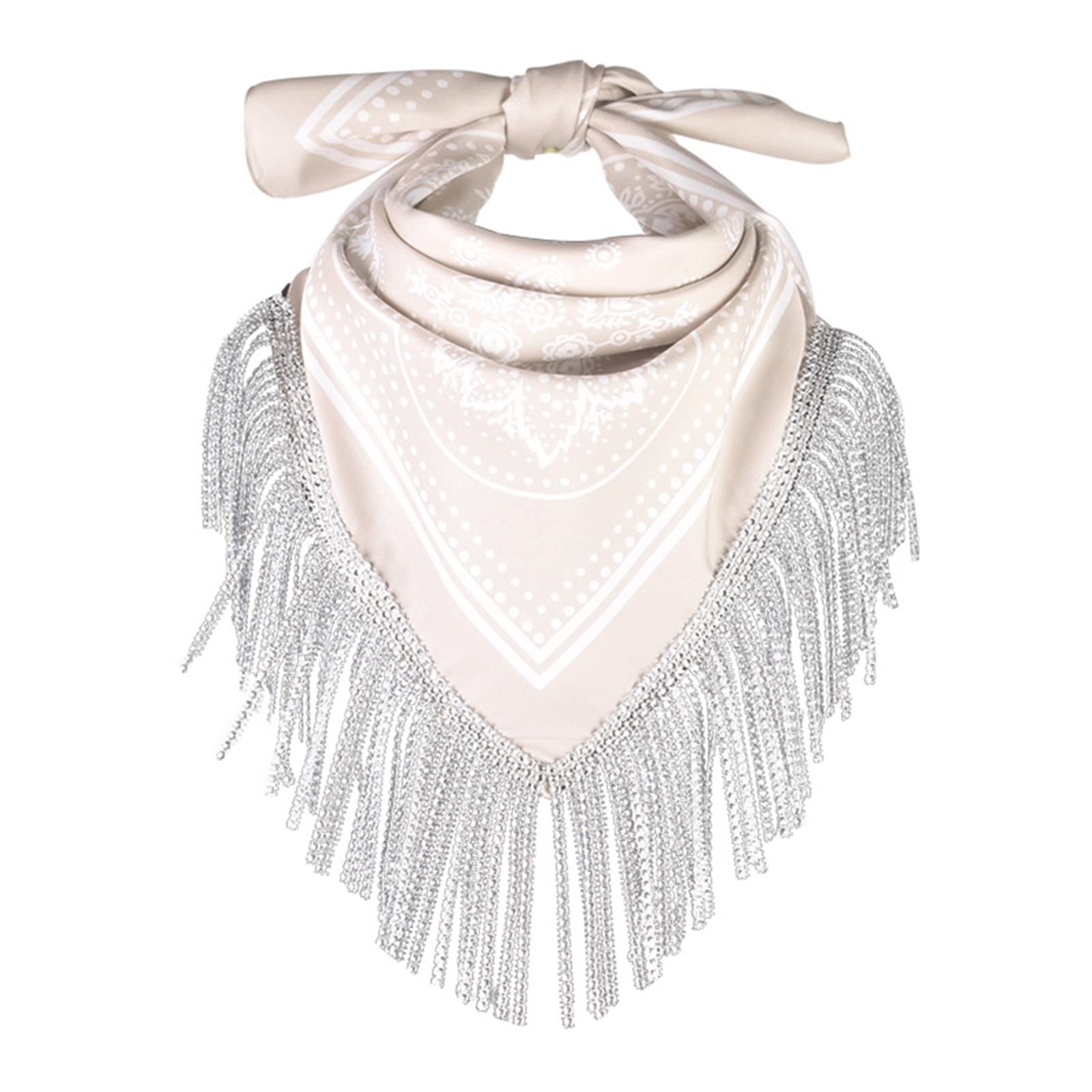 Bandanas Cowgirl Bandanas Rhinestones Fringe Scarf Rhinestones Neckerchief Bachelorette Bandanas Shawl Cowboy