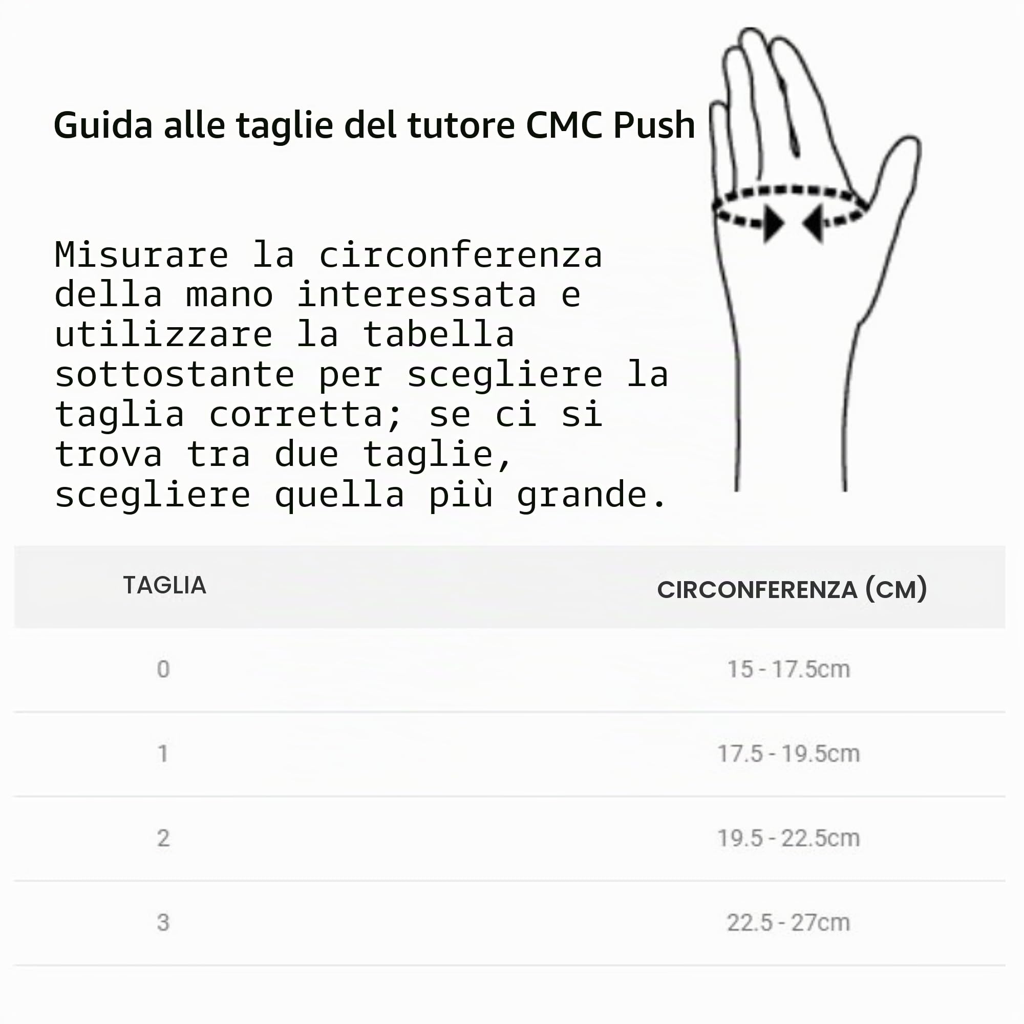 Push orto Ortesi per pollice CMC 0 sinistra