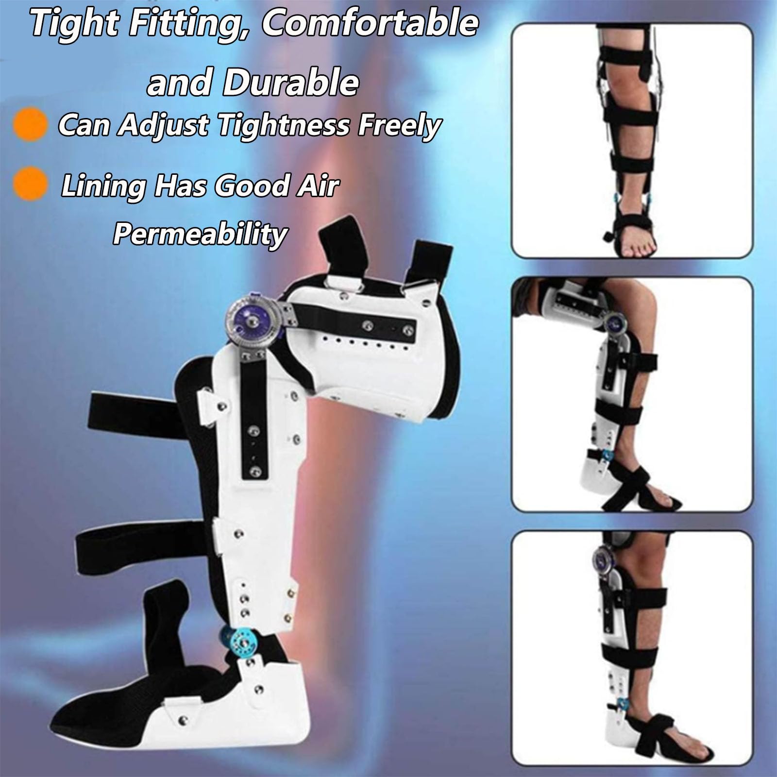 Soporte de ortesis de Rodilla Estabilizador de articulación Ajuste Ajustable Hip Costa Hip Abducción de ortesis Ayco de la Pierna Soporte de articulación para ACL, PCL, MCL, Artritis, A Derecha, B