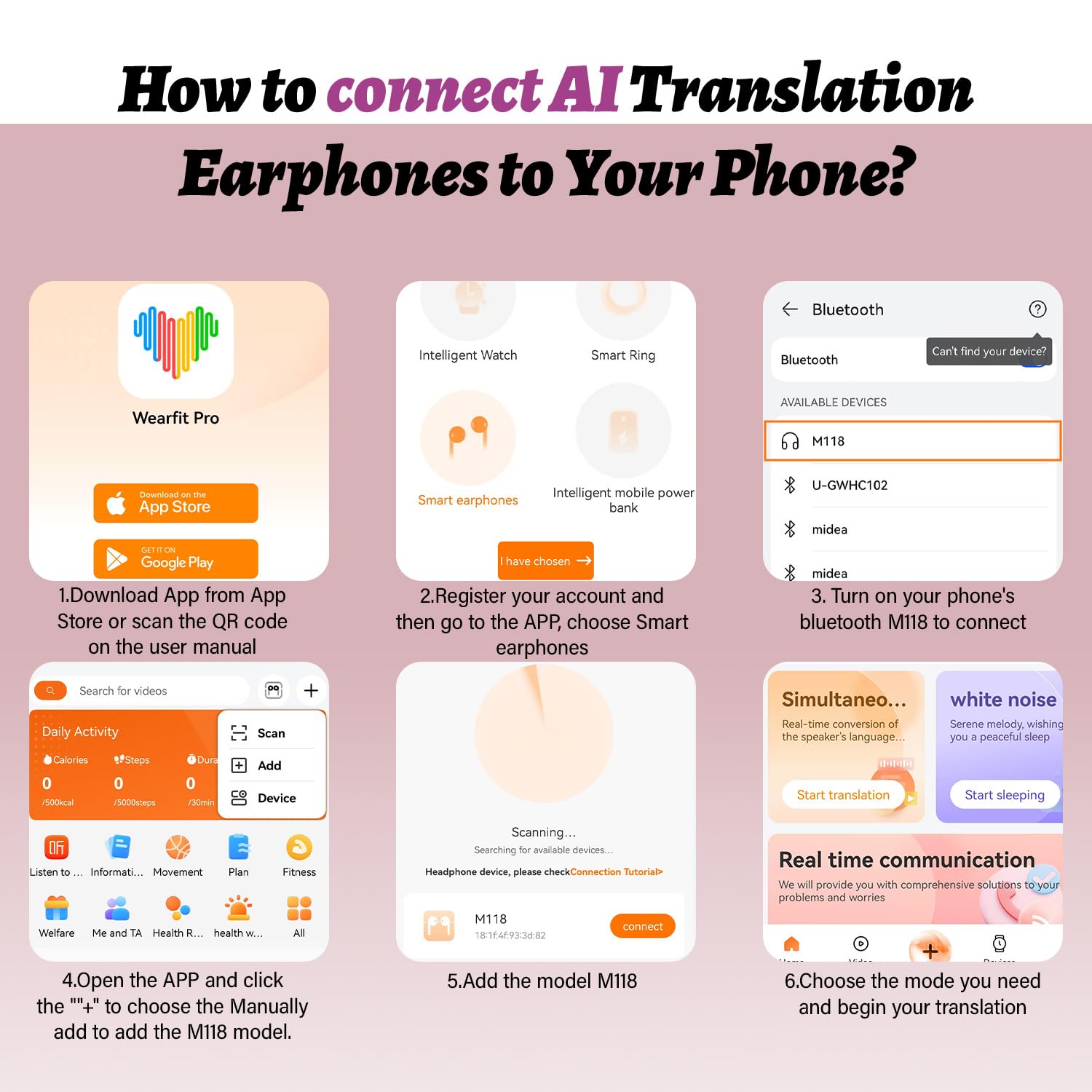 AI Language Translator Earbuds OWS 3 in 1 Translator Earbuds 144 Languages Accents for iOS and Android Travel Business Meetings Learning, Two Way Translator Device ?Black