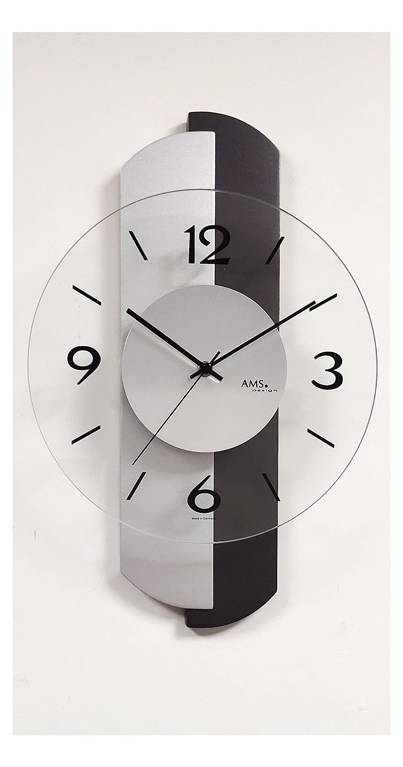Horloge Murale Moderne AMS Quartz pour Décorer un Bureau Lumineux