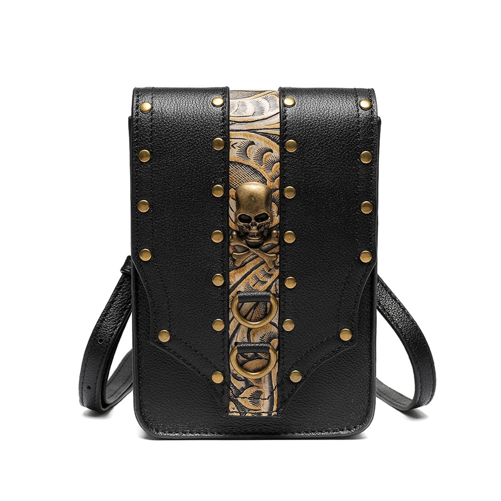 Sac de Taille Punk Sac de Taille randonnée Sac Ceinture Plein air for téléphone Portable pour Le Cyclisme Randonnée