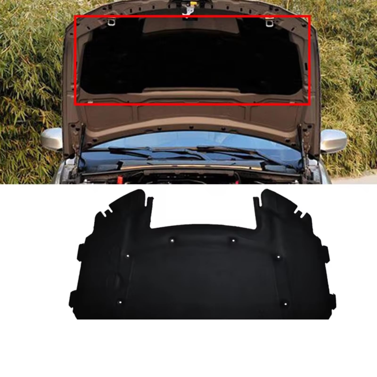 Dämmung Haube Motorhaube Sound Pad Auto Feuerfeste Wärmedämmung Abdeckung Liner Innen Teile Zubehör Kompatibel Mit Für E90 Für 323i