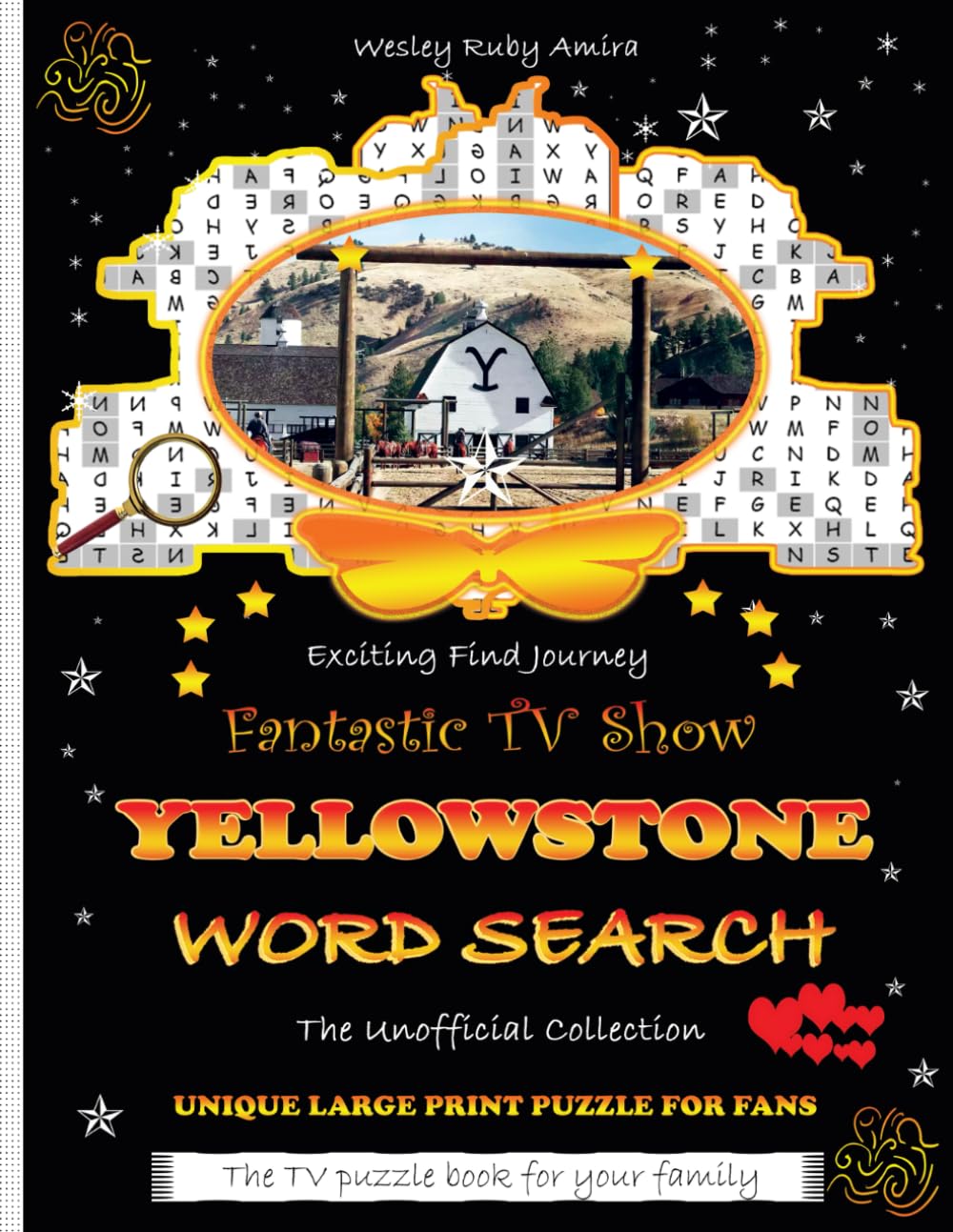YELLOWSTONE WORD SEARCH: Unofficial Collection: Fantastic TV Show Journey - Facts, Trivia, Quotes - Large Print Puzzle Book For Seniors, Adults, ... - Eye Strain Relief - Ideal Gift For All Ages