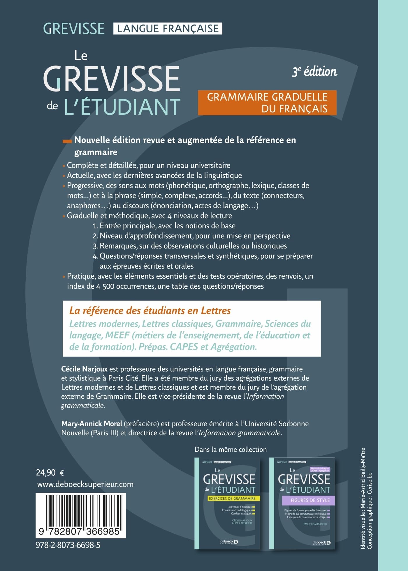 Le Grevisse de l'étudiant - Grammaire: Grammaire graduelle du français - Licence / Prépas / CAPES / Agrégation