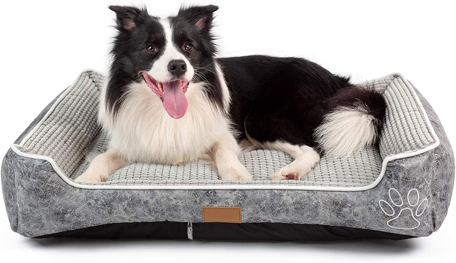 Skade Deluxe Large Dog Bed Cat Pet Pillow Fleece, Fur Velvet, Oxford Fabric, Detachable and Washable Pet Sofa Bed for Small Medium Large Dogs Cats Pet (Large)