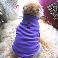 Vista 6 de Suéter para perro, suave chaleco de felpa con anillo para correa, chaqueta de invierno para perros pequeños, cachorros, gatos, Chihuahua, Yorkshire