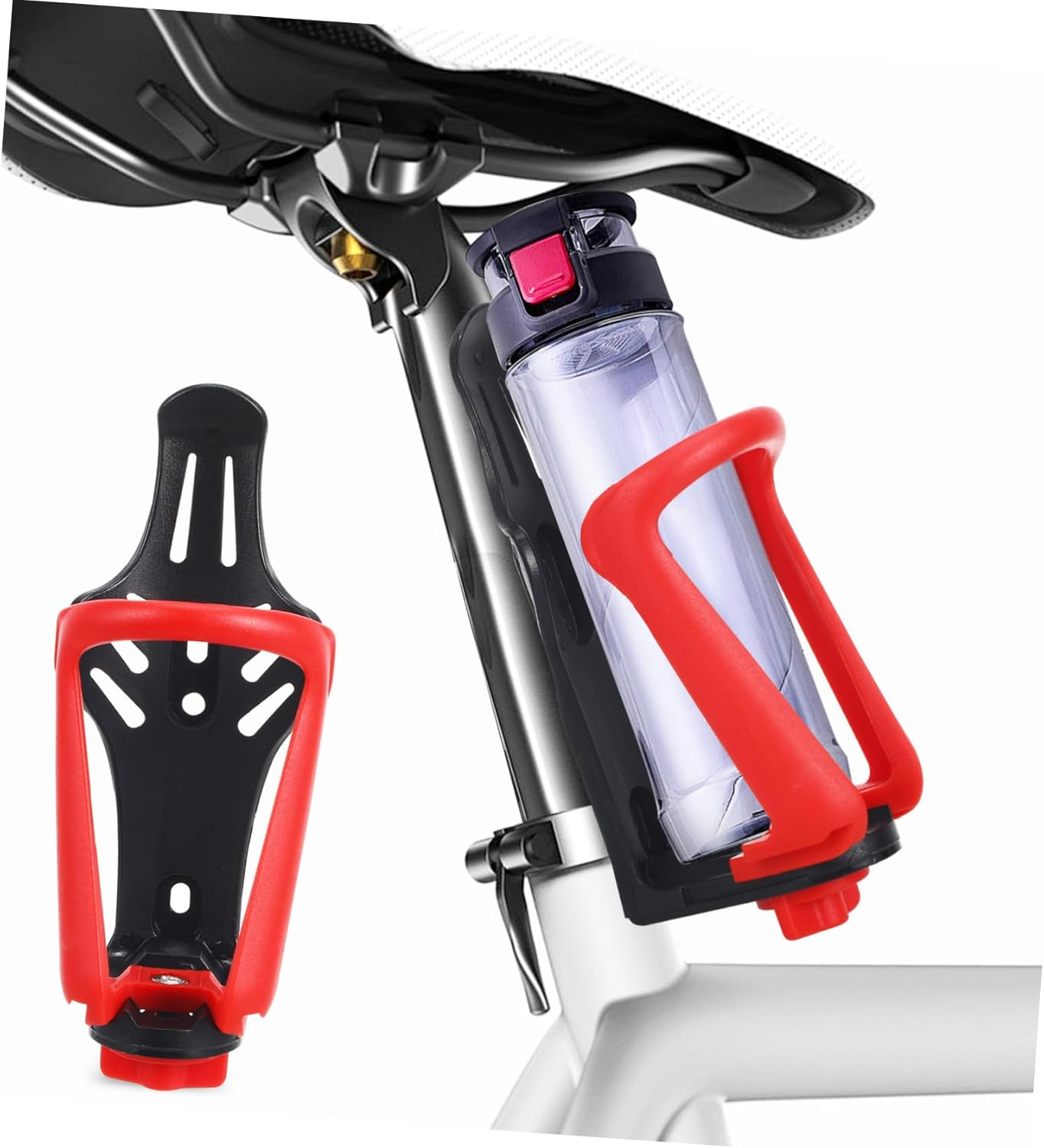 POPETPOP 5pcs Motorcycle Adjustable Bottle Holder Versatile Bike Drink Cage for Water Bottles Cups Tumblers Easy Installation Outdoor Accessory for Mountain Motorcycles