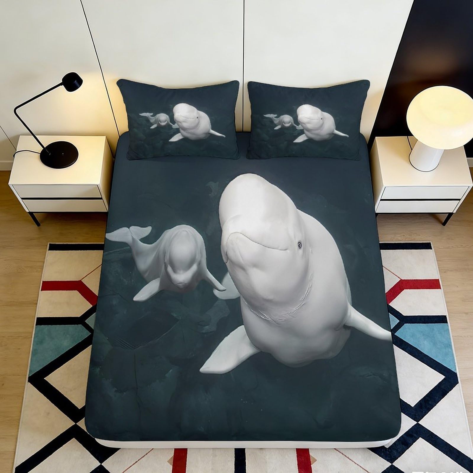 3D Printed Leopard Fitted Sheet Microfiber Deep Pocket Non-Slip Panther Mattress Fitted Cover for Bedroom Home 90x200x25cm