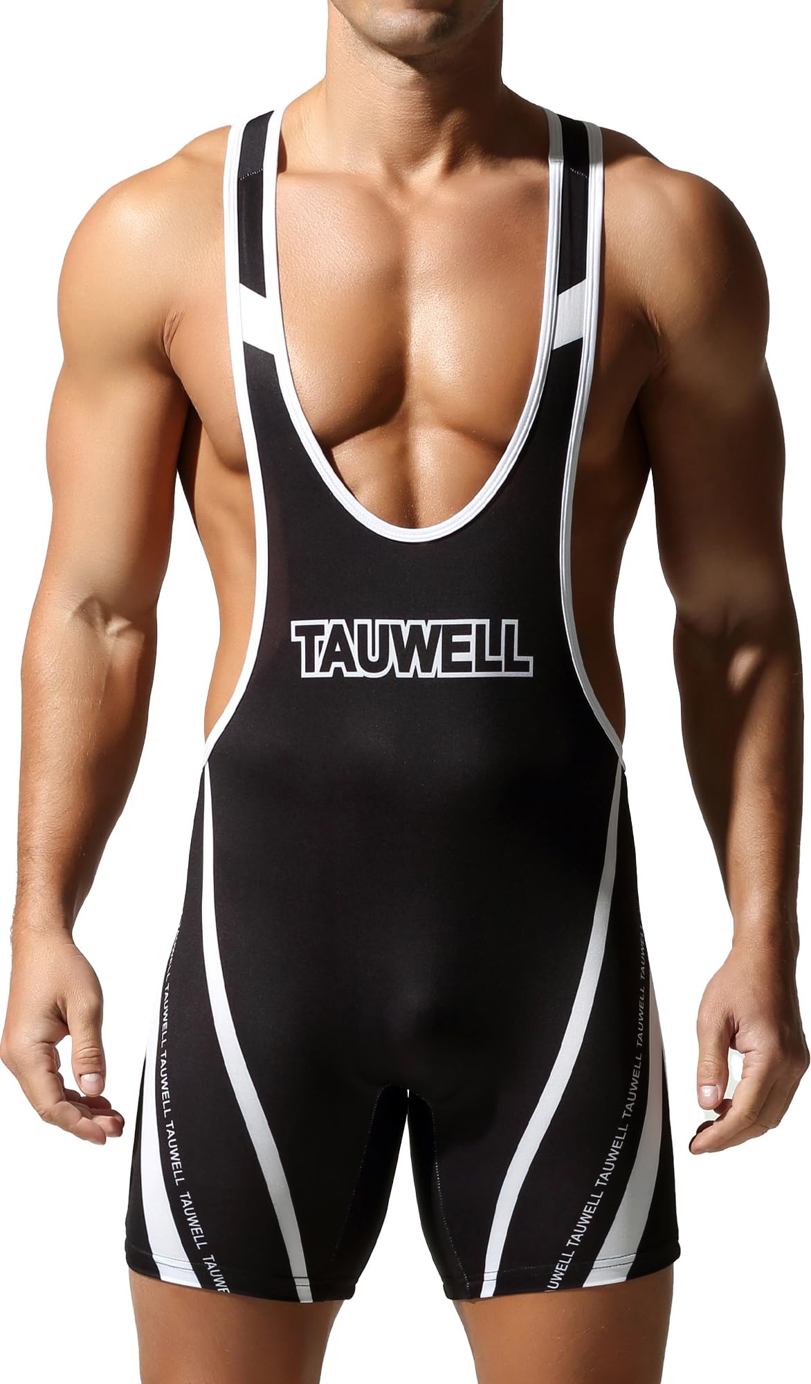 SEAUR Comfortable Breathable Singlet Men with High Elasticity Reinforced Stitching Double Stitched Seams for Wrestling Training Fitness Black M