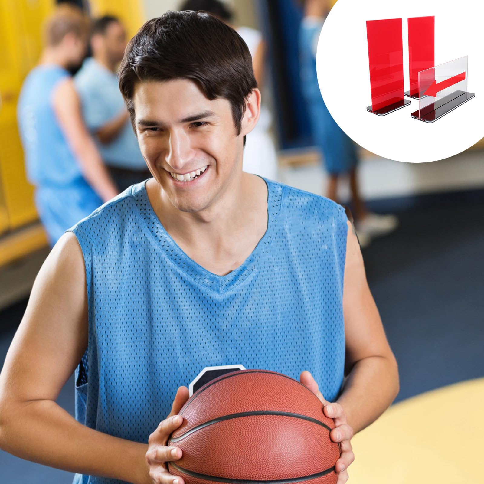 CALLARON Tablero de Faltas de Baloncesto Convertidor de Saque Rojo de Acrílico, Tarjetas de Penalización para Árbitro, Diseño Práctico y Fácil de Operar para Competiciones Deportivas