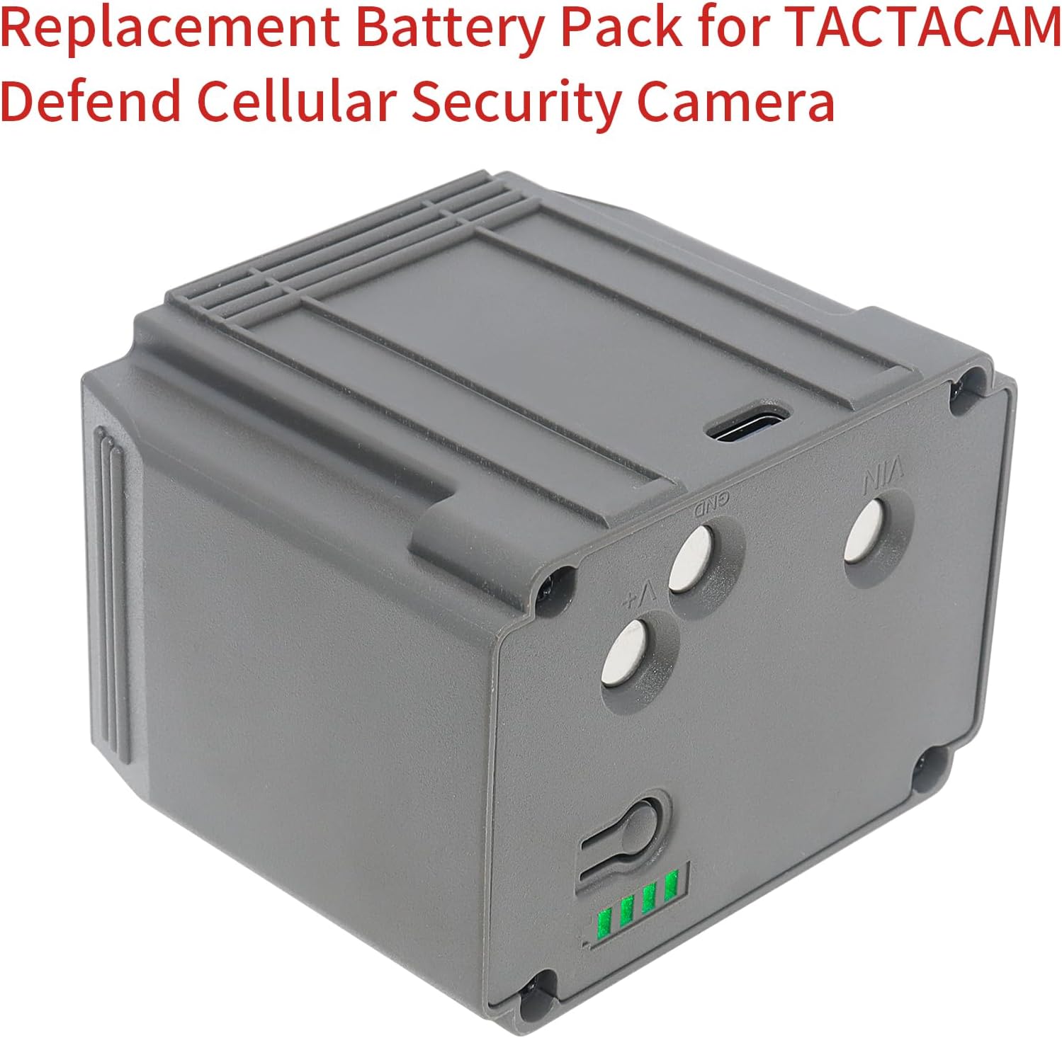 Replacement Battery Pack for TACTACAM Defend Cellular Security Camera Rechargeable Lithium-Ion Battery 7000mAh