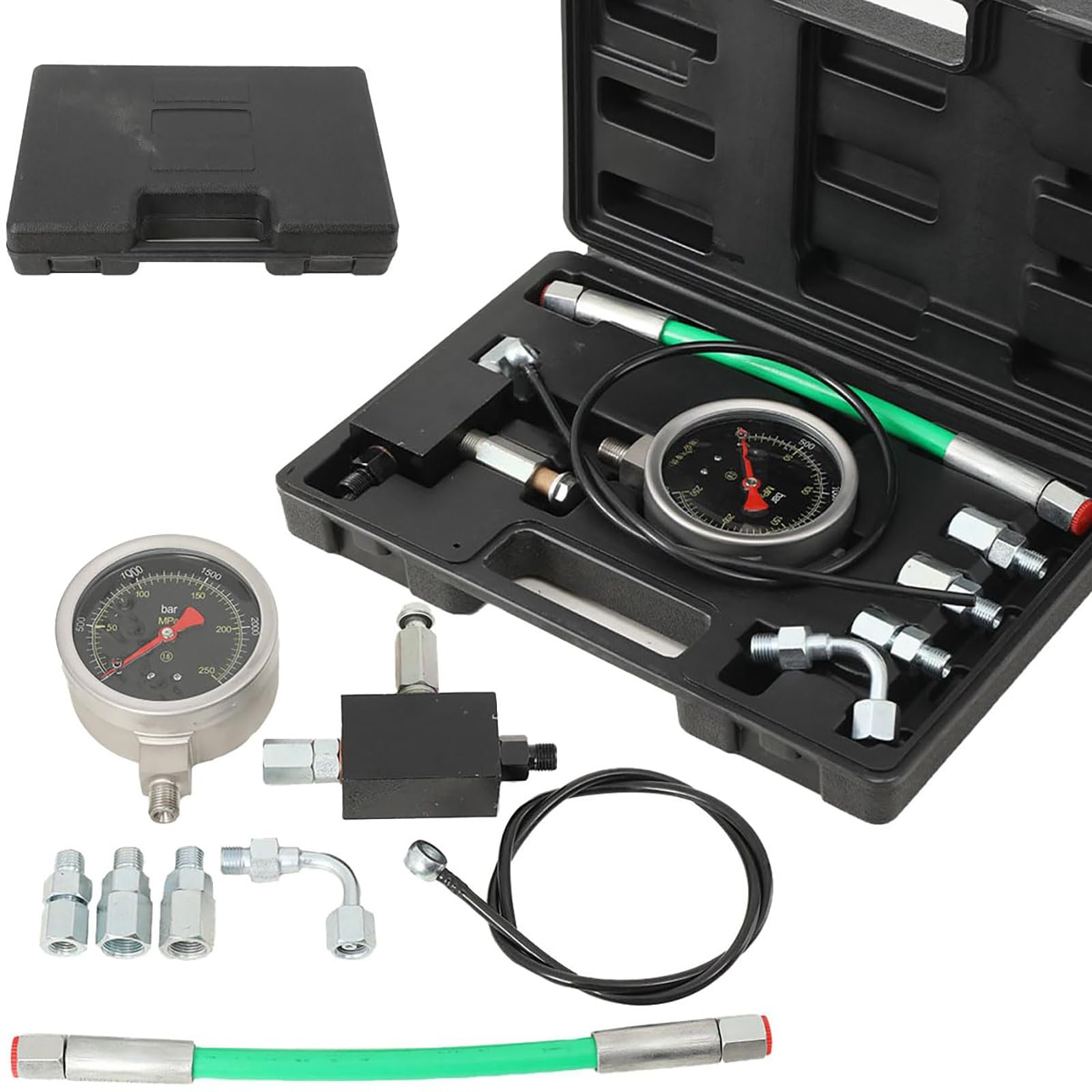 Kit de comprobación de presión de Combustible Common Rail, con émbolo para Bomba de Aceite de Alta presión, para la verificación de la Fuerza de Arranque y Funcionamiento del Motor.