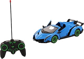 سيارة مزودة بجهاز/ريموت تحكم للأطفال - أصفر