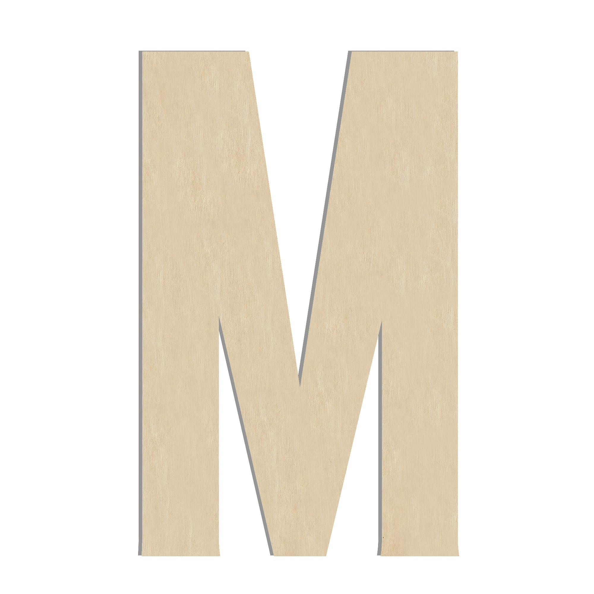 Amazon.com: HILAZA 17 Inch Large Wooden Letter M, 1/4 in Thick Big Wood ...