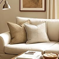 Vista 2 de MIULEE - Juego de 2 fundas de almohada lumbar decorativas para sofá, cama, sala de estar, 12 x 20 pulgadas, beige, bohemio, acento, almohadas