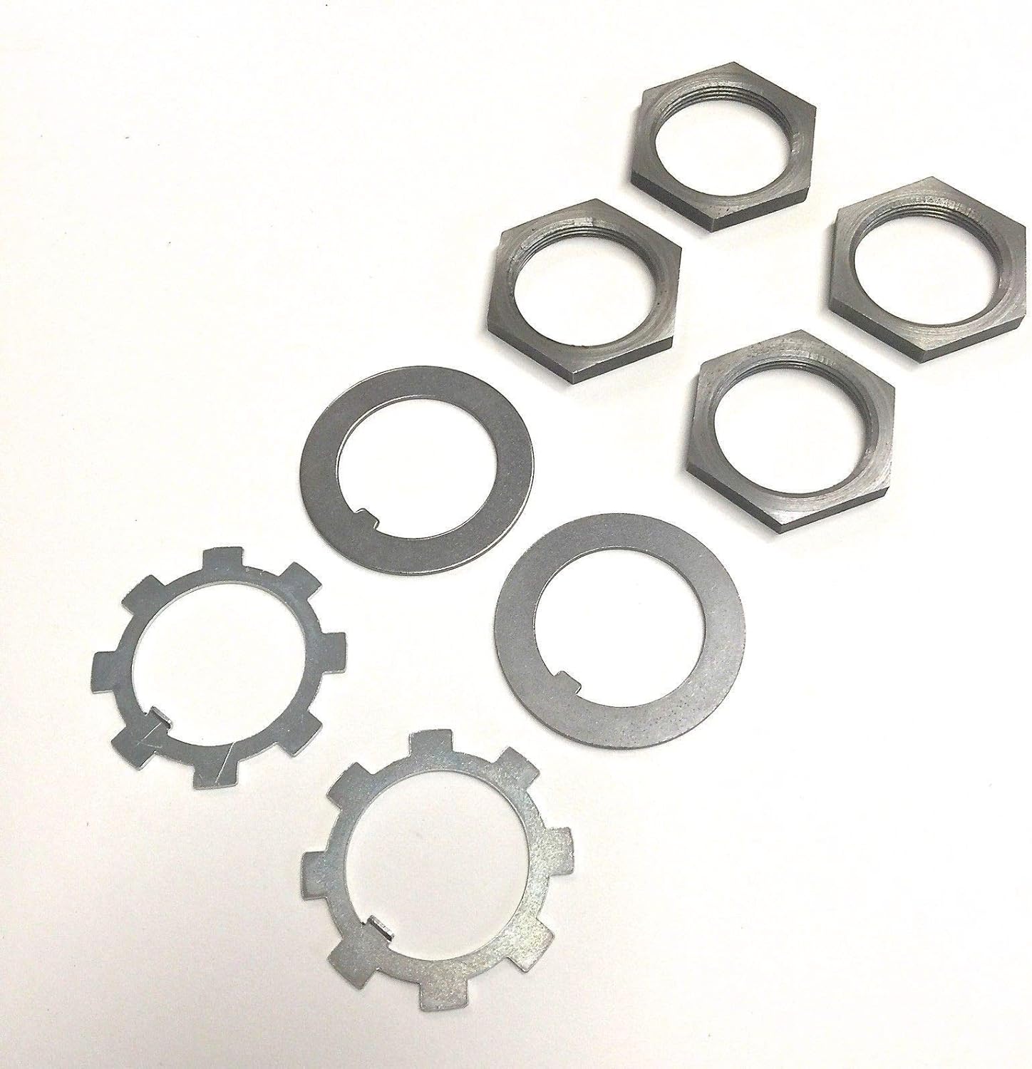 AXLE HUB SPINDLE NUT, LOCK WASHER, THRUST WASHER - SAMURAI '85-'95