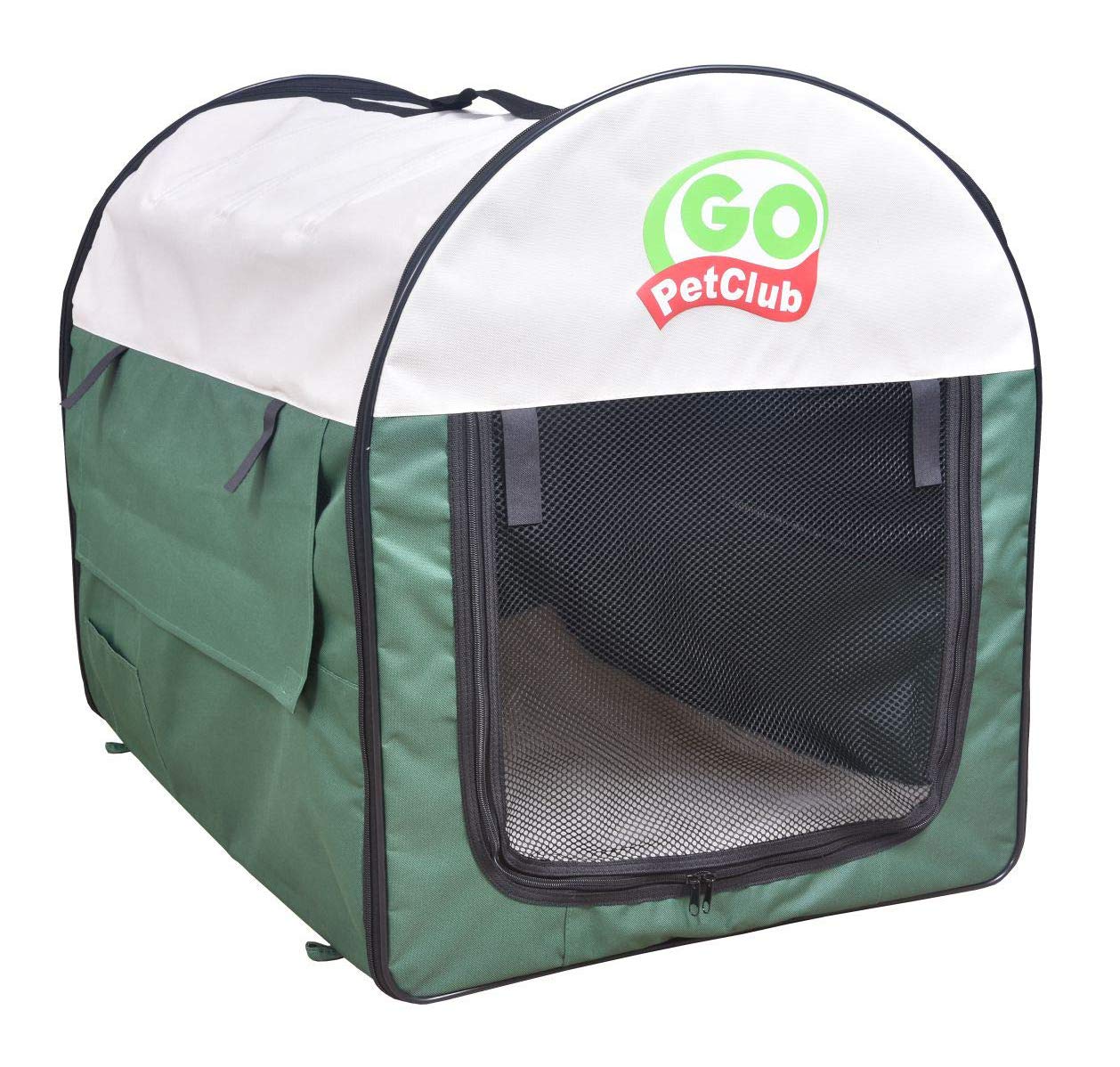 Go Pet Club Dog Soft Crate, 48-Inch by 32-Inch by 39-Inch, Green