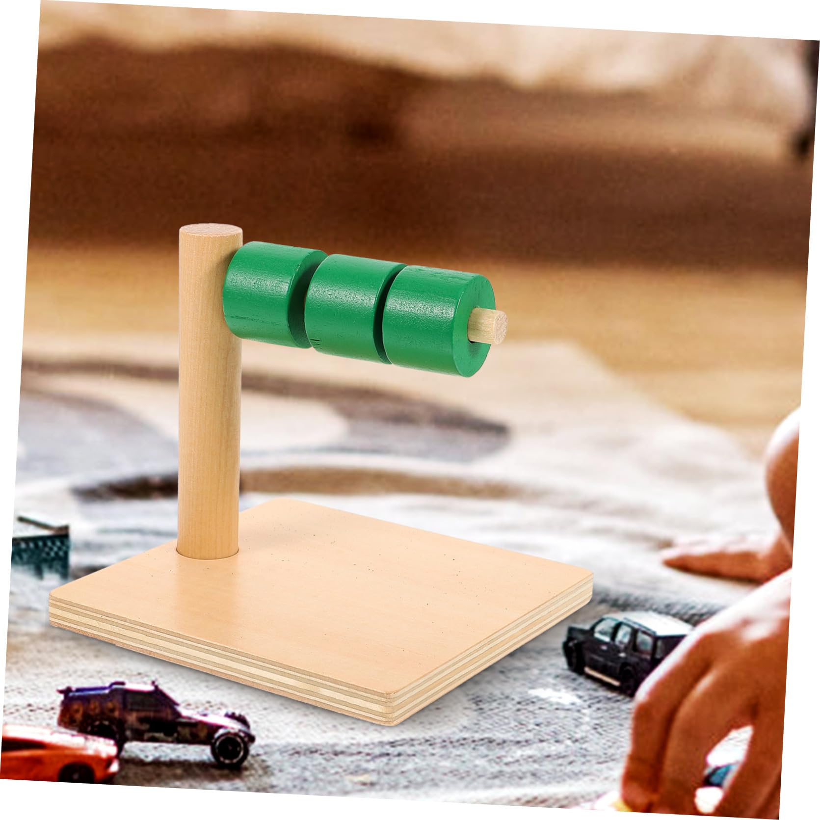 Discos Educativos Horizontales de Madera para Niños, Juguete Montessori | Juego Didáctico de 0 a 3 Años, Superficie Pulida sin Rebabas, Operación Sencilla y Obsequio Navideño