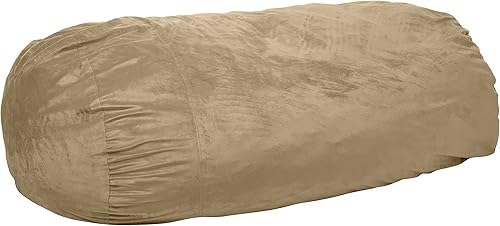 Miniatura 154 de Chill Sack Silla de puf, tumbona de 6 pies, microgamuza azul marino - solo funda Microsuede,Microsuede - Negro - Solo funda,Microsuede - Camel -