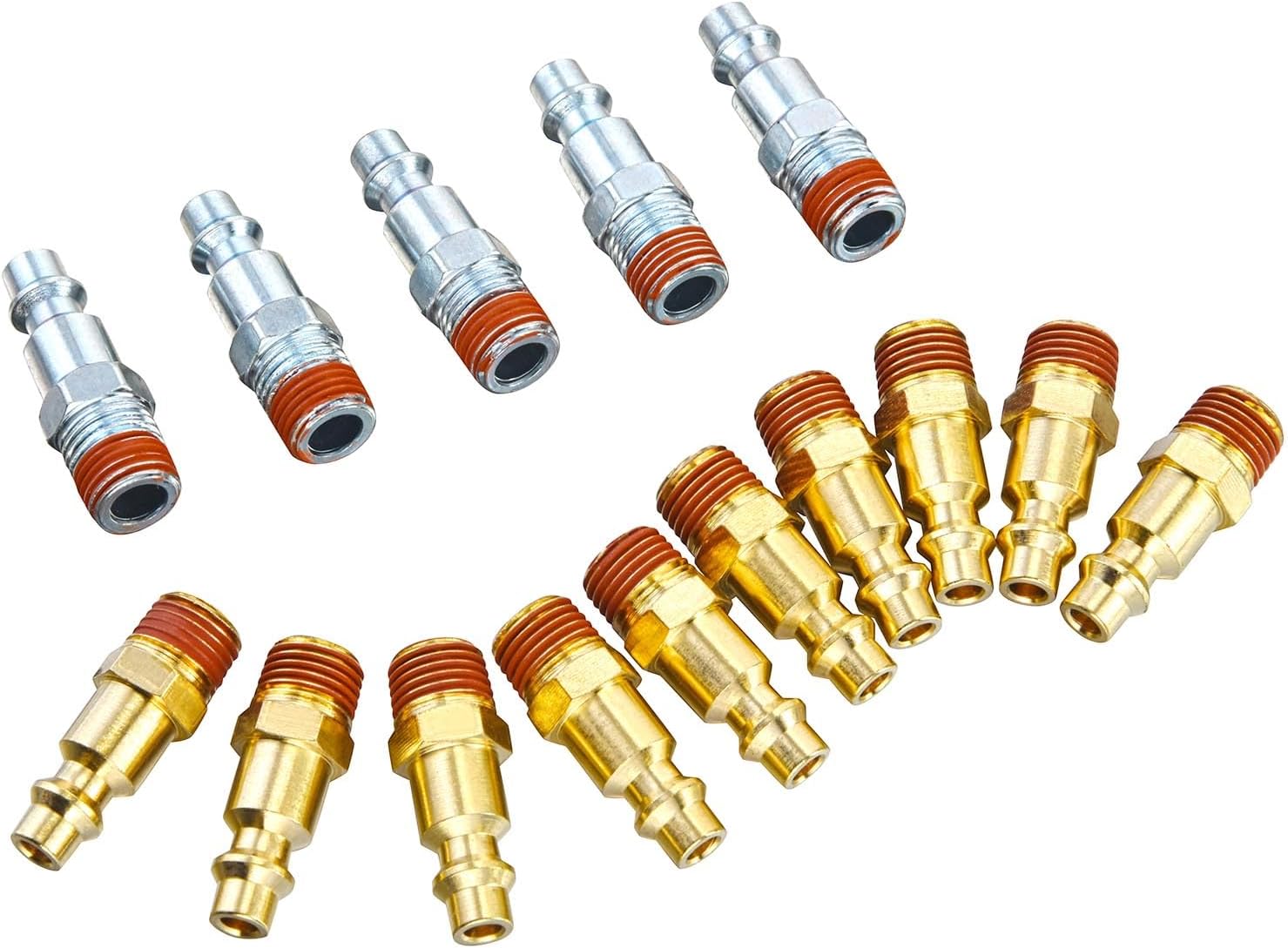 RayMagic 1/4Inch NPT Male Brass&Steel With Sealant Air Plug, Air Hose