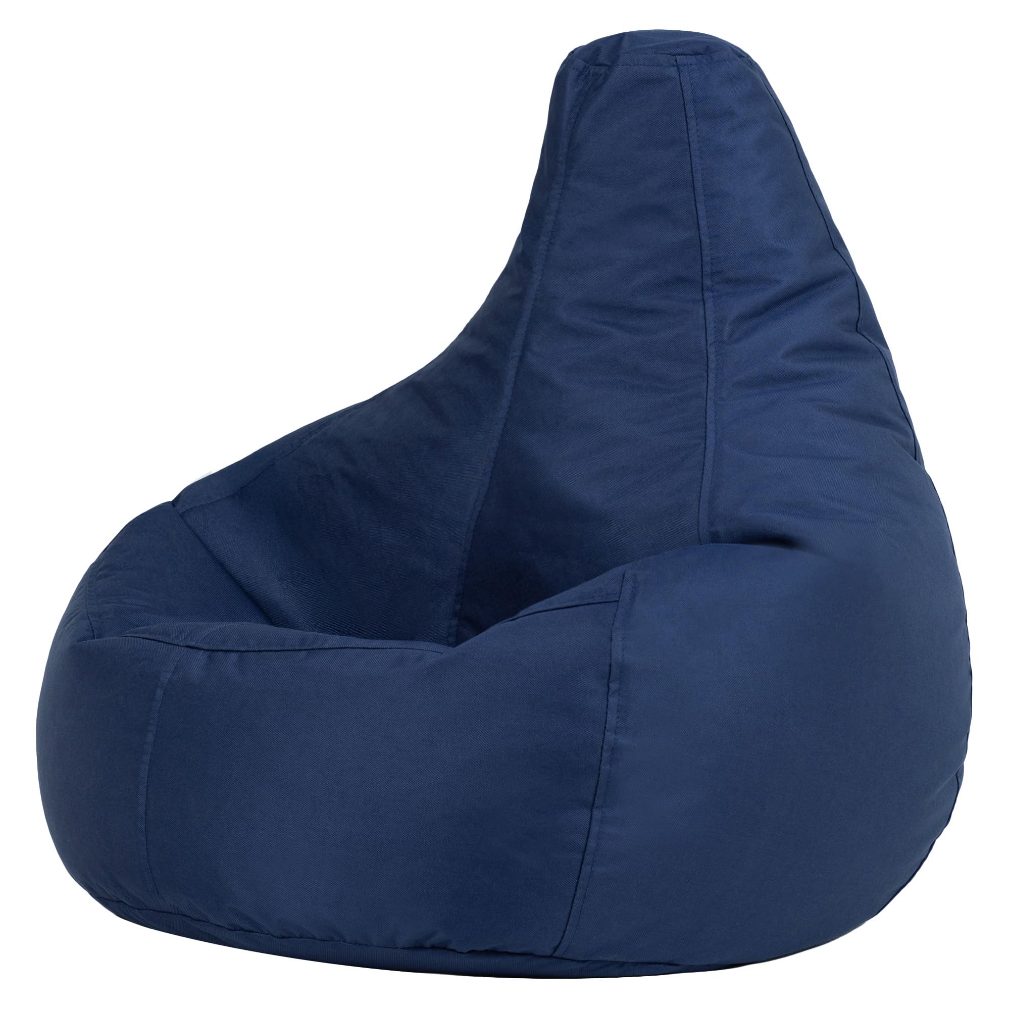 Bean Bag Bazaar Dalton Outdoor Kids Bean Bag Chair, Navy, Kids Garden Chair with Water Resistant Fabric, Bean bag with Filling Included, Gaming Beanbag for Bedroom, Playroom, Garden