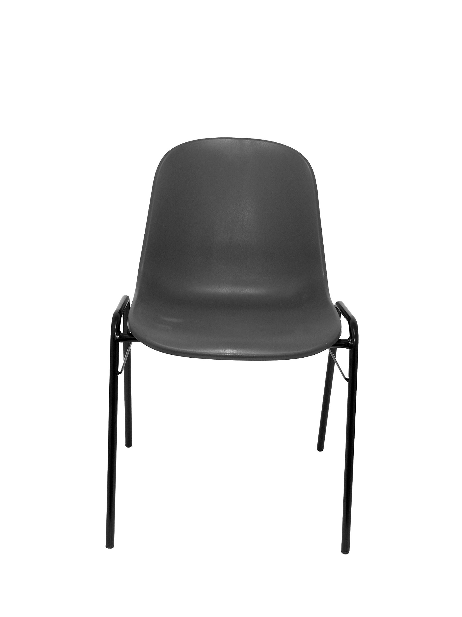 Piqueras y Crespo - Silla Apilable Oficina Beta sin Brazos. Equipado con sin Espuma