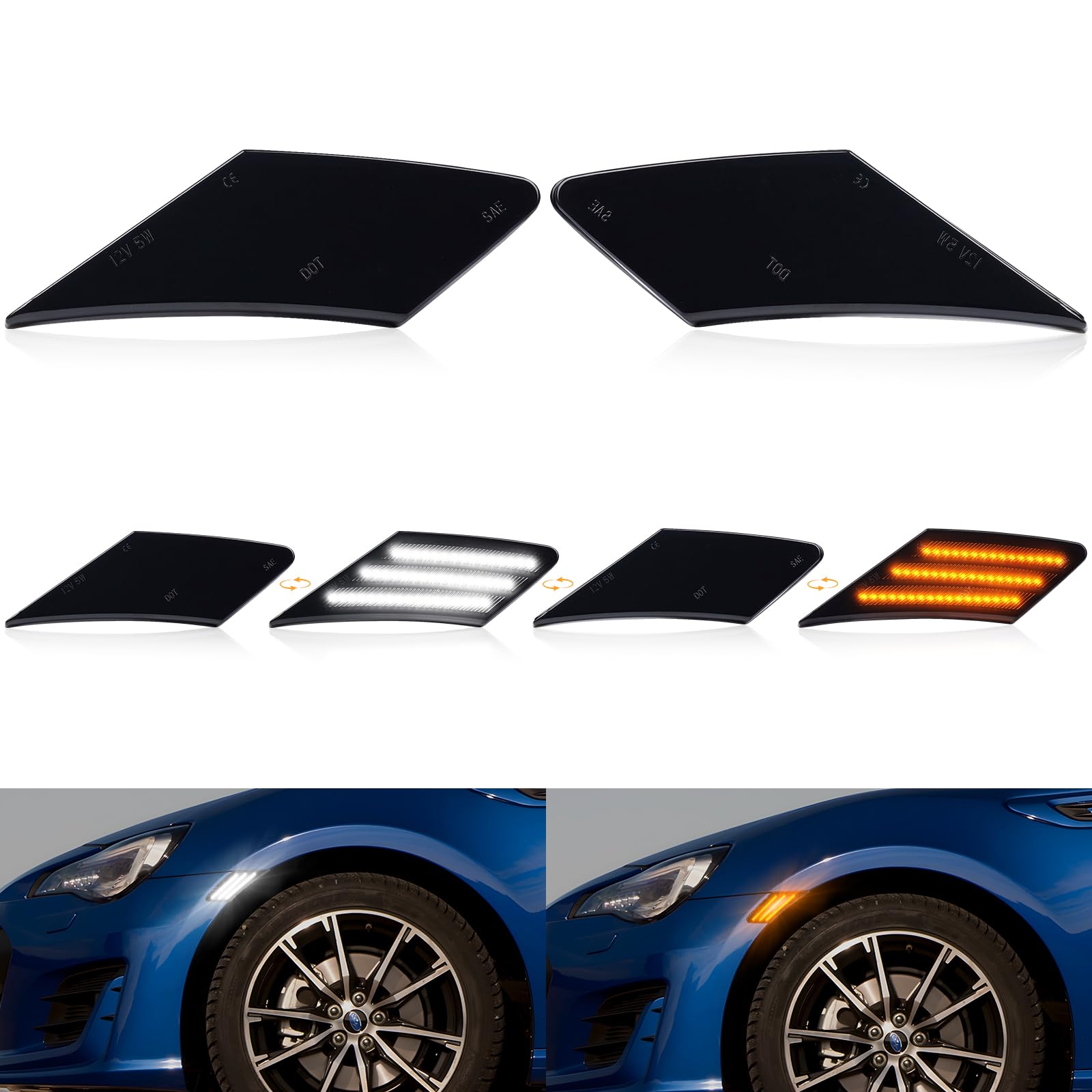 Amazon.co.jp: POPMOTORZLEDサイドマーカートヨタ86 (H24.4-/ZN6