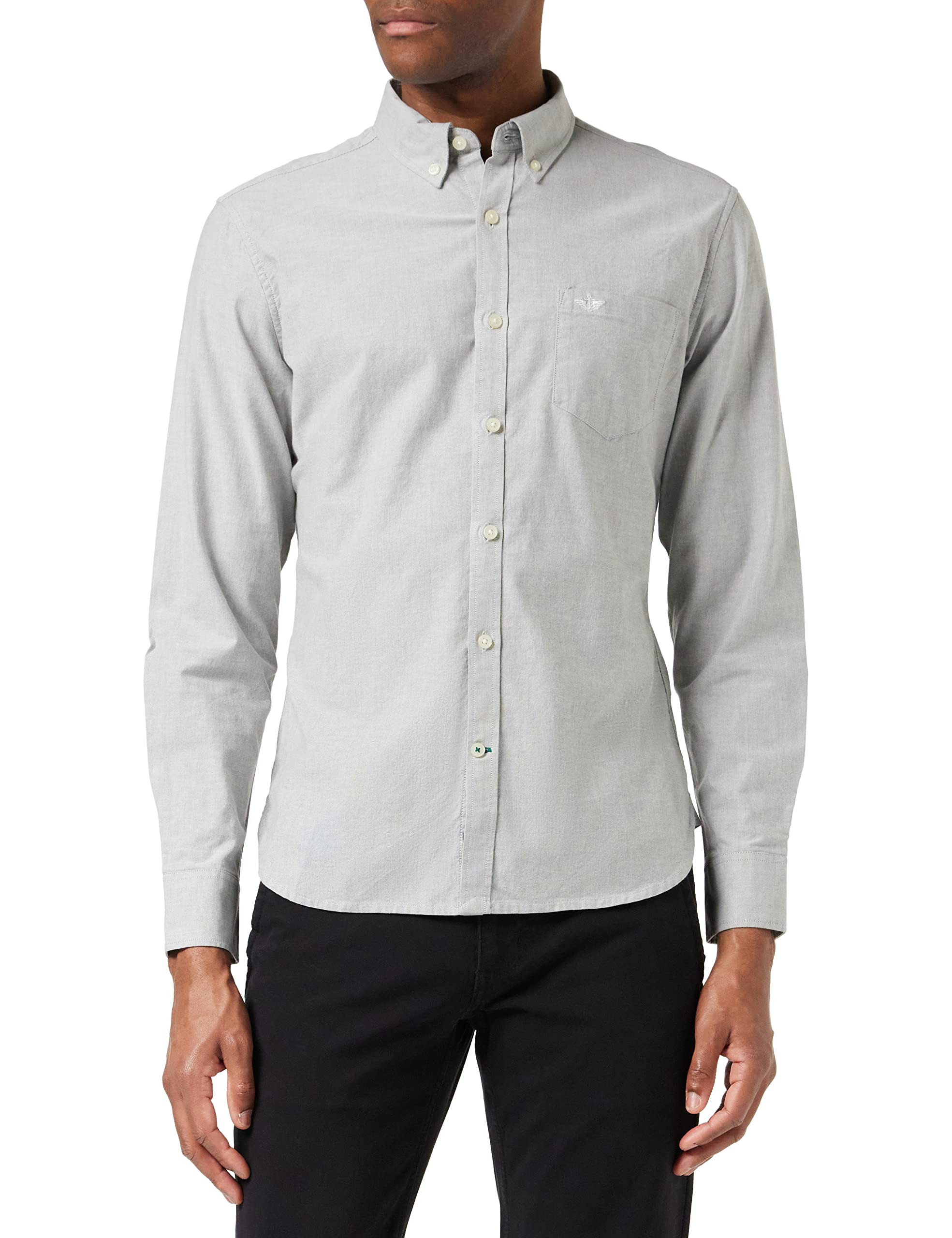 Men's Slim Fit 2 Button Collar Shirt