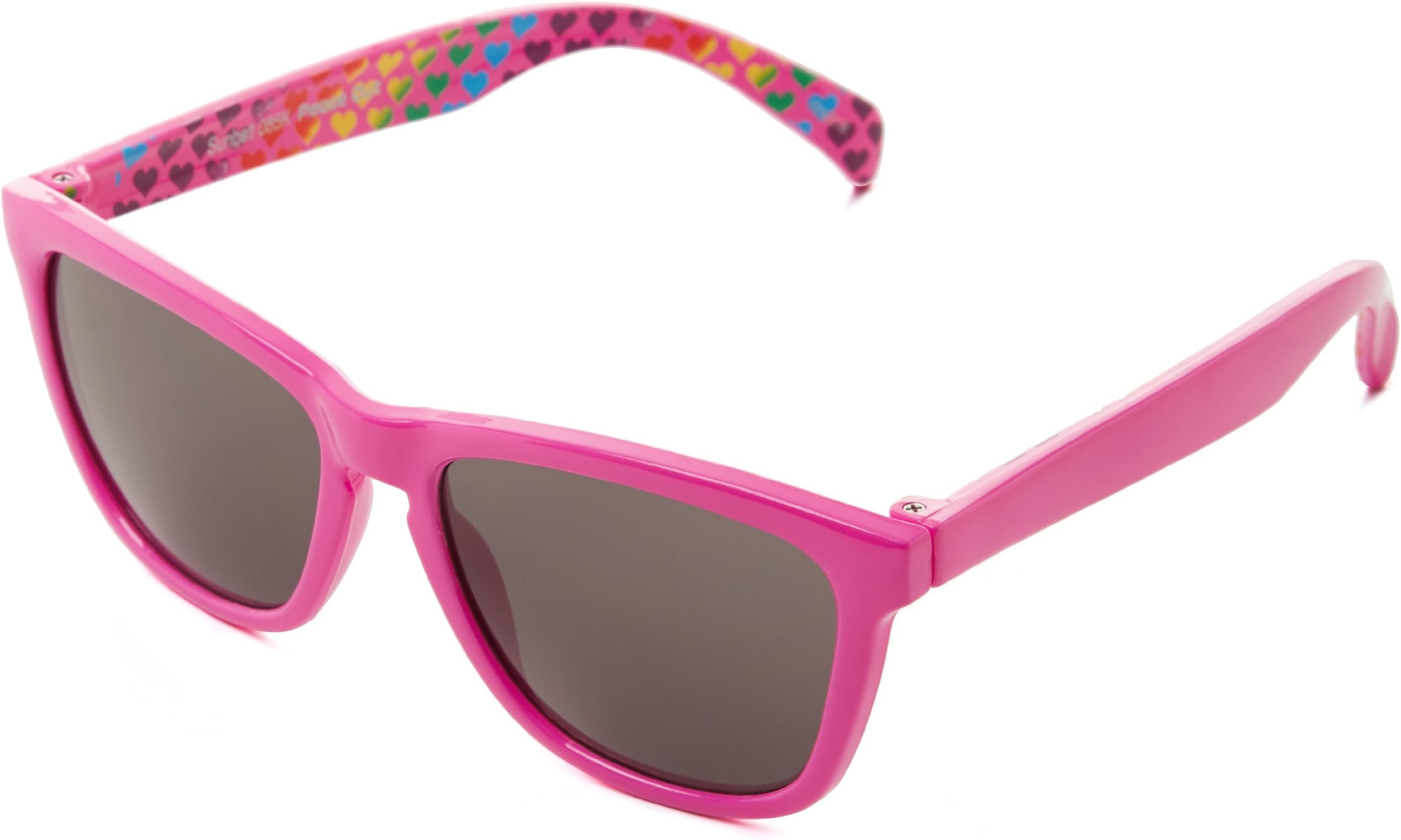 Sunbelt Peace Out 085 Sunglasses,Shiny Purple & Hearts,50 mm