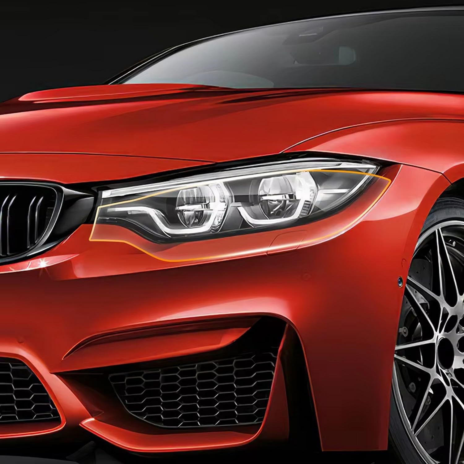 Film phare BMW M4 F82 transparent haut de gamme de 2015 à 2020