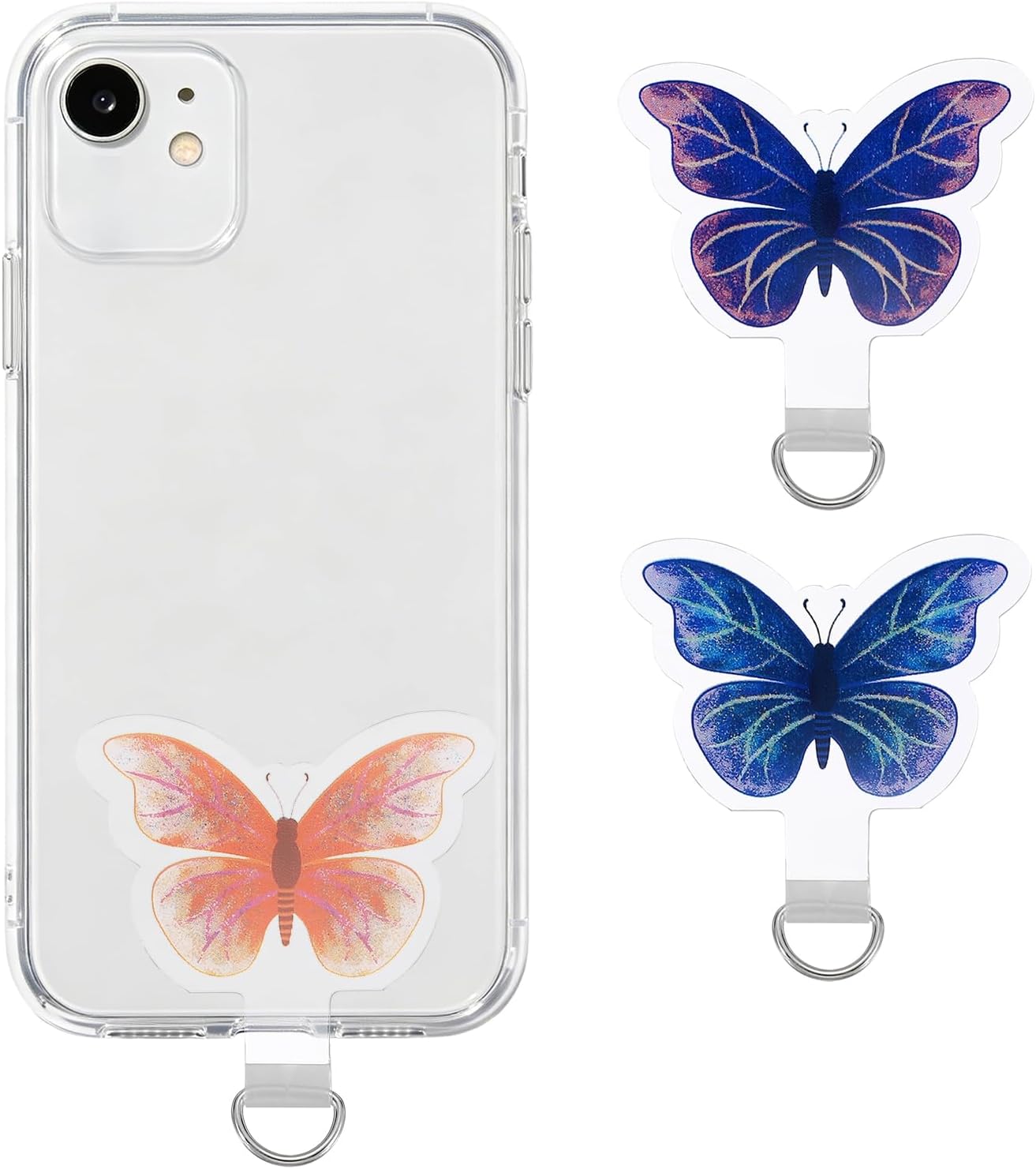 uxcell Phone Tether Tab Universal Butterfly