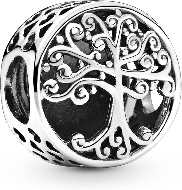 Pandora Moments Women's Sterling Silver Openwork Family Roots Charm Bracelet Charm