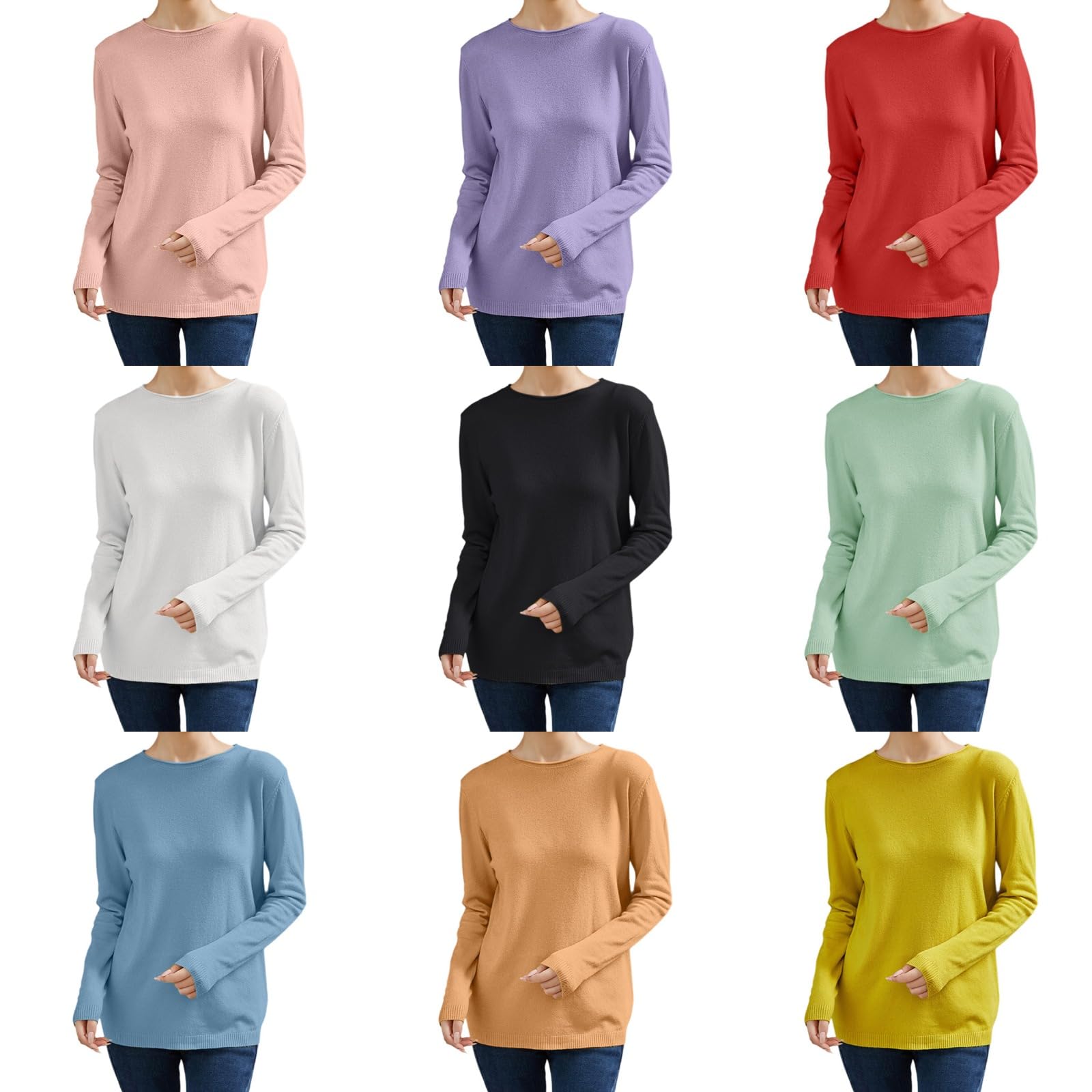 Pull Femme - Chic Et Élégant - Col Roulé - Hiver Chaud - Bleu Bleu - Prêt-à-Porter