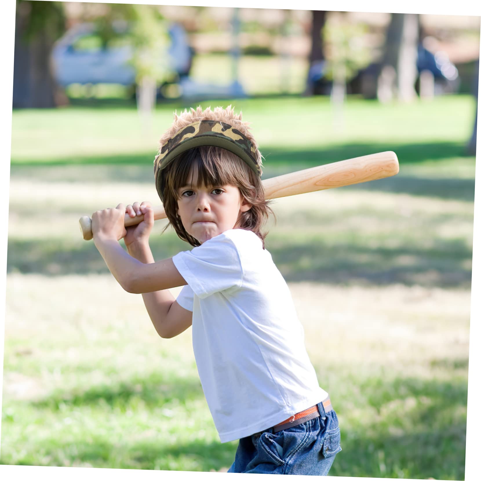 Healvian Sombrero de Béisbol Unisex con Peluca Gorro de Sol para Actividades Aire para Eventos